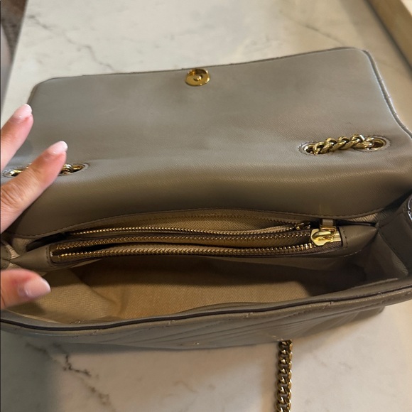 Tory Burch Quilted Shoulder Bag in Gray - Picture 3 of 4